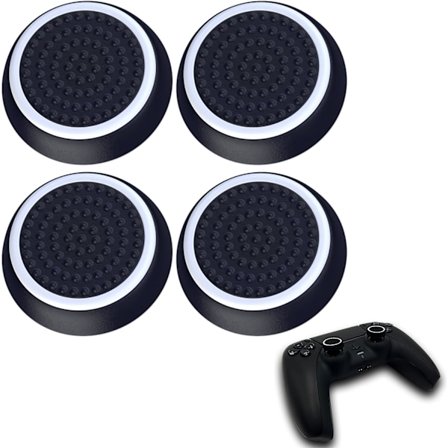 4 stk. tommelfingergreb-sigteassistent-hætter også til Xbox One Series Nintendo Switch Pro Playstation 5 PS4 PS5 Controller-tilbehør Joystick-