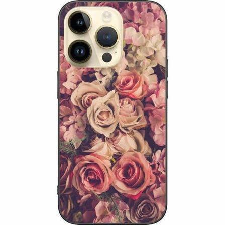 Apple Iphone 14 Pro Svart Skal Blommor