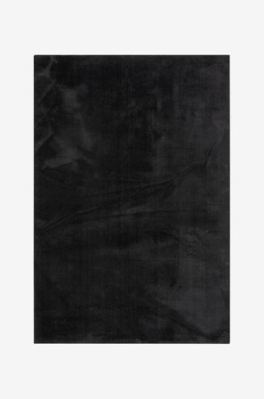 KM Home - Gulvtæppe Soft - Sort - Luv- & ryatæpper - 300X400 - Fra Homeroom
