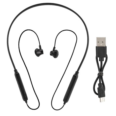 Mini Sport Nackhängande Hörlurar Hörlurar Bluetooth Nackband Oblique In-ear Headset