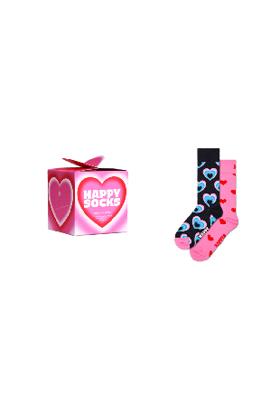 Happy Socks 2-Pack Valentine’s Gift Set Sockor Unisex Rosa 36-40