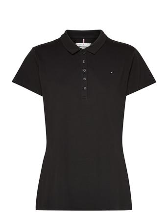 Heritage Short Sleeve Slim Polo Black Tommy Sport