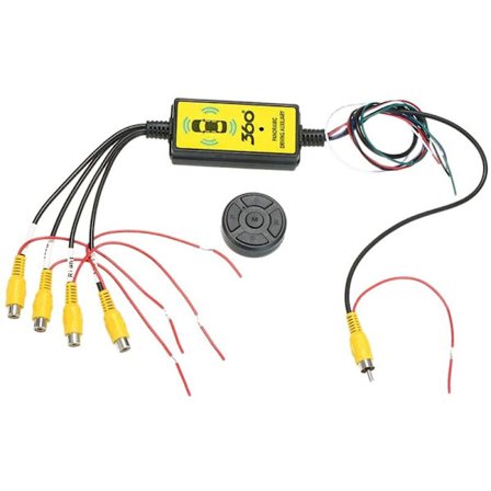 4 till 1 Panoramabil 360 Video Kamera Backningslåda Bil Blind Spot Video Kamera Växellåda Trådlös Fjärrkontroll