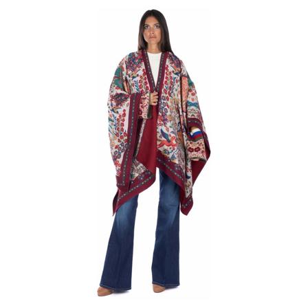 Etro Capes Rød, Dame Poncho, Størrelse: ONE Size