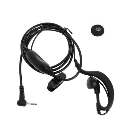 Clip-Ear Headset 1 Pin 2.5mm Magnetisk G Form Hörsnäcka Mikrofon Tvåvägsradio Walkie