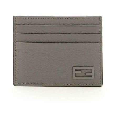 Fendi, Card Holder Szary, Mężczyzna, Rozmiar: ONE Size