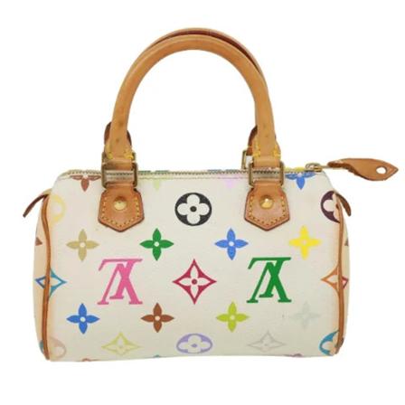 Louis Vuitton Vintage, Pre-owned Canvas handbags Wit, Dames, Maat:ONE Size,leather,multicolor