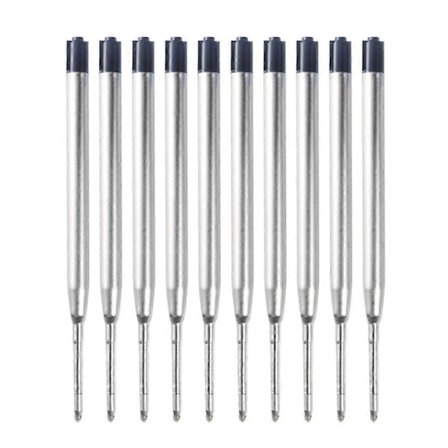 10 stk. udskiftelige blækpatroner, kuglepen refills 1,0 mm spids pen refills