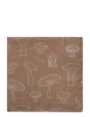 Napkin Fungi Brown Cooee Design