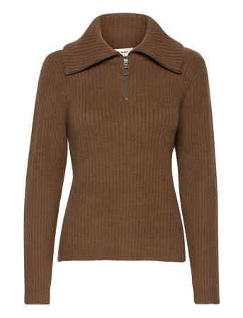 Objrachel L/S Knit Pullover Brown Object