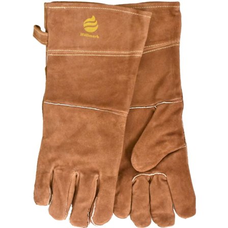 Hällmark BBQ Glove Leather 40 cm cooking equipment Brown OneSize