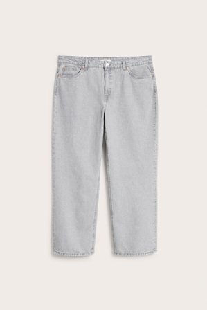 Kappahl | Straight jeans High waist | Silvergrå