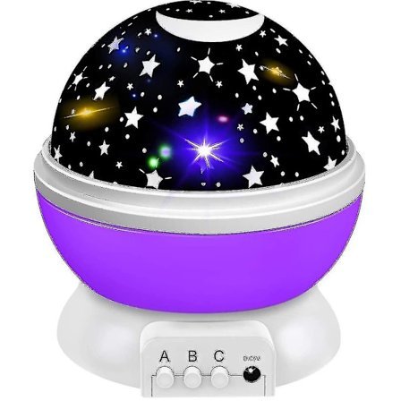 Yövalo projektori violetti