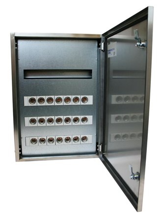 Eldon NRGB30718 Normkapsling R-FRI, 7GII+18mod, Elfordeling & strømforsyning