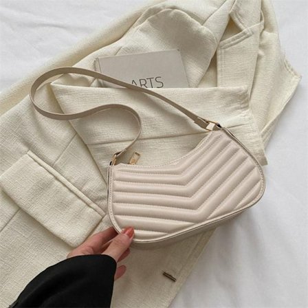 Enkel axel underarmsväska Liten fyrkantig väska KHAKI