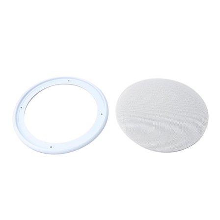 Universaali kaiutinritilä musta pyöreä kaiutinritilä mesh koristeellinen 8 tuumaa