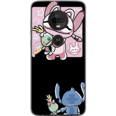 Motorola Moto G7 L pin kyv kuori Stitch yst v t
