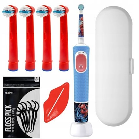 Elektrisk tandborste - Oral B - Vitality Pro 103 Spiderman - Barn Uppladdningsbar Tillbehör inkluderat