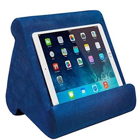 (Kongeblå) Universelt nettbrettstativ - APERIL - Putepute - Multi-vinkel - Vaskbart trekk - Komfortabel