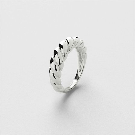 Twisted Ring - Sterling Silver - Safira