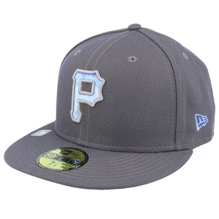 New Era - Gris fitted Gorra - Pittsburgh Pirates MLB22 Fathers Day 59FIFTY Charcoal Fitted @ Hatstore