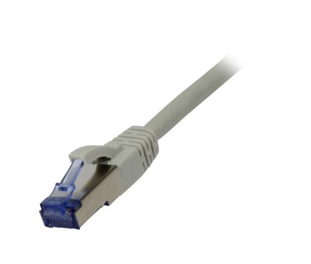 SYNERGY Patchkabel RJ45, CAT6A 500Mhz, 30m, grau, S-STP(S/FTP), Syner