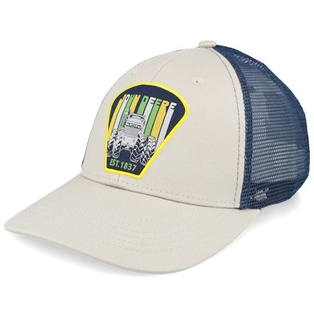 John Deere - Beige trucker Czapka Z Daszkiem - Mesh Navy/Grey Trucker @ Hatstore