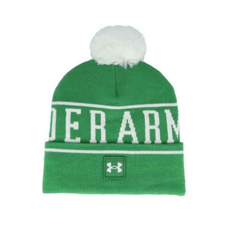 Under Armour - Grön pom Beanie - M Halftime Beanie City Green Pom @ Hatstore