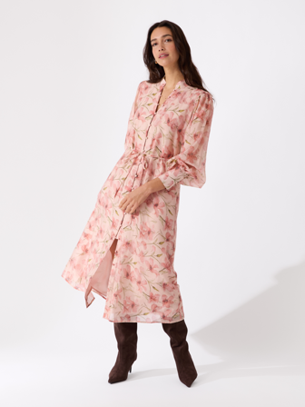 MATCH - Elsa kjole - Marie Philippe - Str. 40 - Dame - Kjoler & Skjørt - Rosa - 76% lyocell, 18% nylon, 6% lin