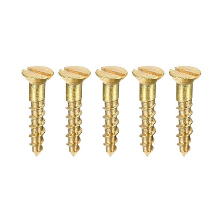 Puuruuvit M2 X 10mm Urattu Litteäkantainen Messinkinen Itsekierteittävät Ruuvit 100 Kpl