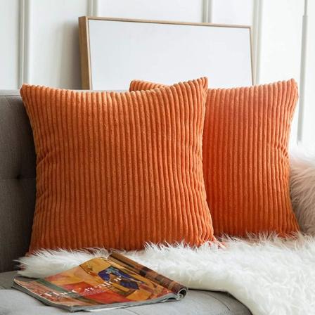 Orange manchester Soft Square Comfort Soft Cover Heminredning Soffa Soffa Sovrum Bil 45*45cm