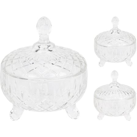 ROG transparent glasskål med låg