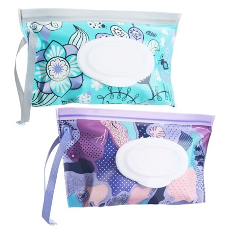 2 ST Våtservietter Veske Baby Wipe Dispenser Tissue Box