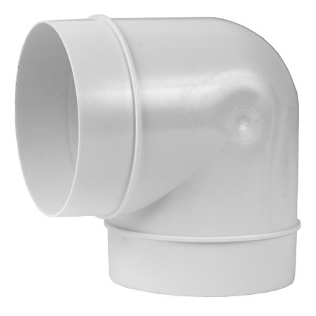 Europlast Ventilasjonskanal ventil AL100-90 bend 90 grader Ø100mm