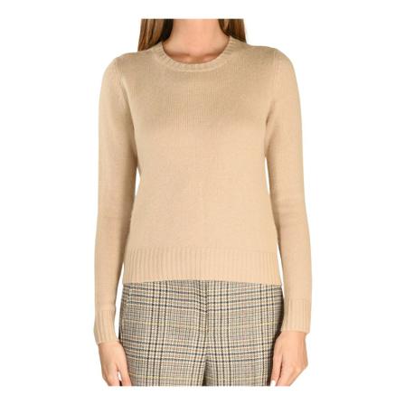 Allude, Round-neck Knitwear Beige, Dames, Maat:L