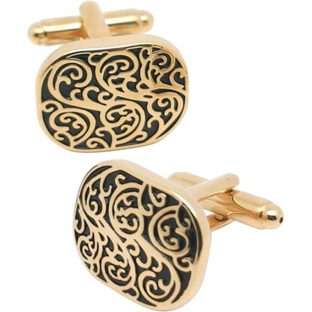 Vintage Romersk Elsker Mønster Mansjettknapper Universelle Mansjettknapper for Menn Dame Business Bryllupsdag Skjorte