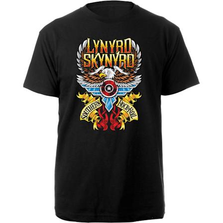 Lynyrd Skynyrd Unisex Vuxen Southern Rock & Roll Bomull T-shirt Black XXL