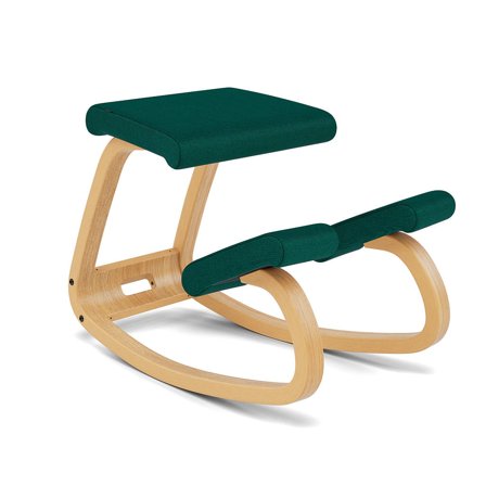 Varier Furniture Variable - Green Polyester - Light brown base