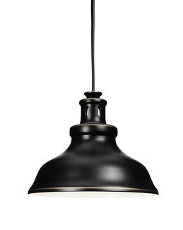 Vinduslampe New Haven Svart/grå