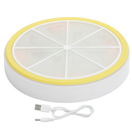 LED-liukumaton valoalusta kosketuskytkimellä, USB-lataus, erittäin ohut pyöreä cocktail-alusta