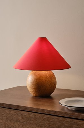 Jotex - SCILLA lampeskjerm ø 30 cm Rød - Kjøp Lampeskjermer hos Jotex