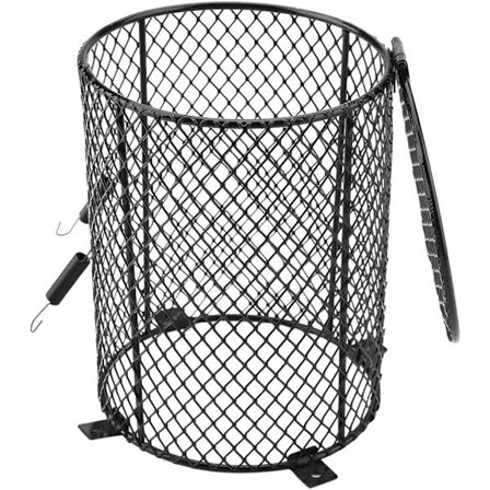 Skyddande bur för värmelampa för att förhindra brännskador på husdjur (stor rund)