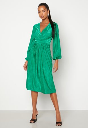 Bubbleroom Occasion Wrap Tie Midi Dress Klær
