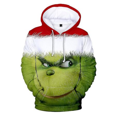 3D Grinch Hoodie for Menn og Kvinner - Casual Hettelue - Venners Julegave Xhy-Xin Pattern C