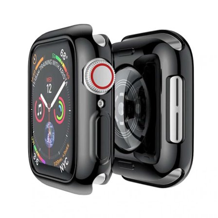 Apple Watch 7 45mm Skal Case Skärmskydd Svart