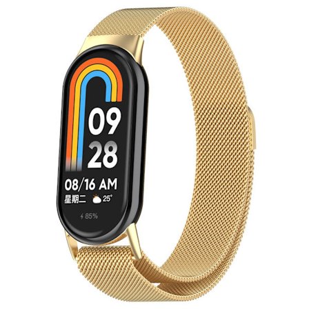 Milanese Loop Armband Xiaomi Smart Band 8 Guld