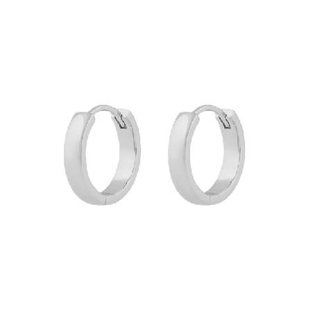 SNÖ of Sweden Lara Small Ring Ear Örhängen Dam Silver ONESIZE