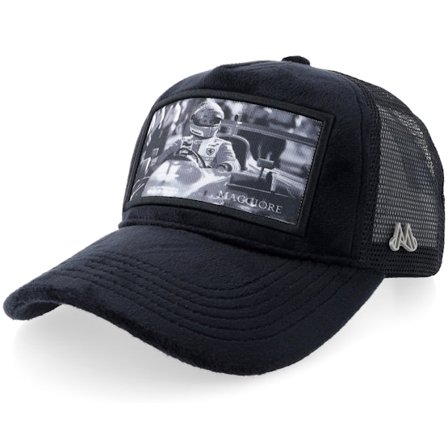 Maggiore - Noir trucker Casquette - Michael Black A-frame Trucker @ Hatstore