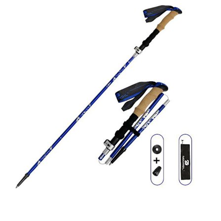 Kork foldbar vandrestok DarkBlue