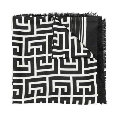 Balmain, Silky Scarves Zwart, Dames, Maat:ONE Size